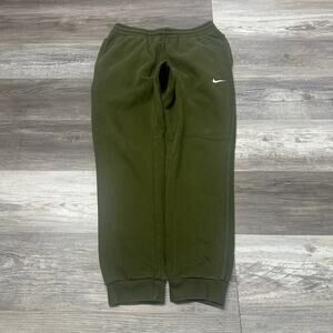 Nike‎ Sportswear Green White Mens L Swoosh Athleisure Jogger Active Sweatpants